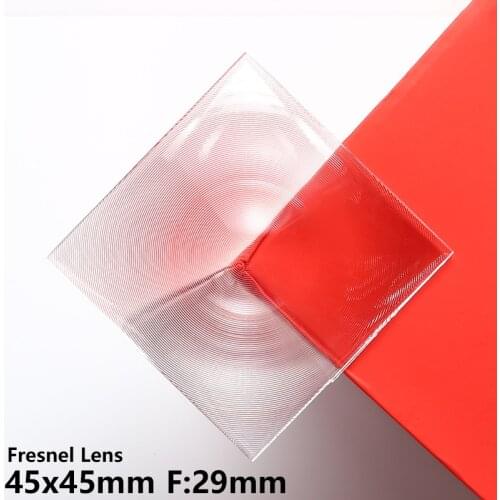 Fresnel lens sample Stage lights diy Projector ed light Spotlight thickness 0.9mm 3X magnification 45x45mm F29mm Customizable