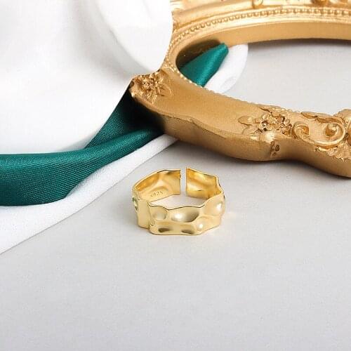 Minimalist Gold Silver Color Chunky Rings Trendy Wide Loop Round Circle Ring for Women Thick Finger Rings Female Wedding Jewelry