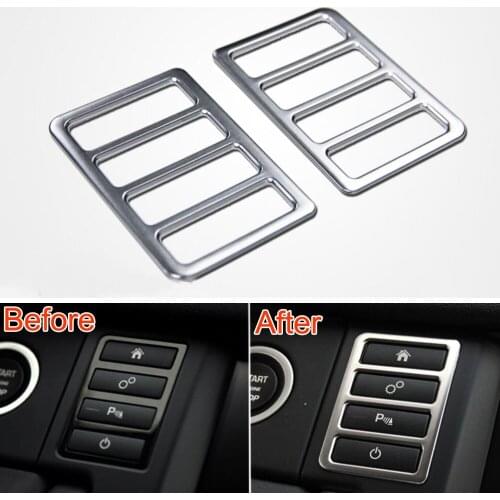 BBQ@FUKA ABS Console Multi-function Control Button Cover Trim Frame Decor Fit For Land Rover 2015 Discovery Sport Car-Styling