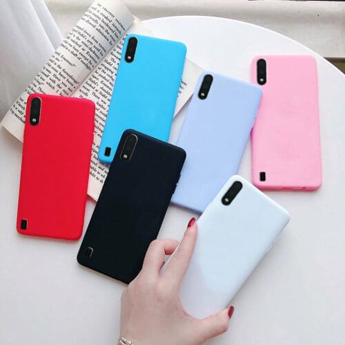 Soft candy silicone phone cases on for samsung m01 case for samsung galaxy m01 m 01 galaxym01 case on samsung m015 m015f cover