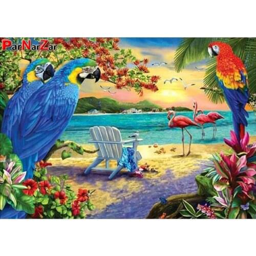 ParNarZar Diamond Painting Cross Stitch Birds Diamond Embroidery Animals 5D DIY Mosaic Full Drill Decoration Home