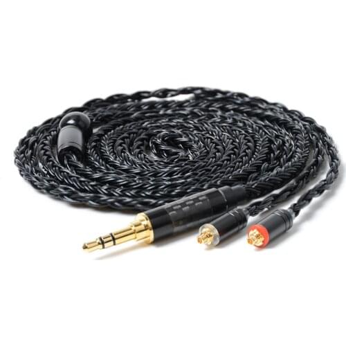 NiceHCK 16 Core Silver Plated Cable 3.5/2.5/4.4mm Plug MMCX/2Pin Connector Cable For KZAS16 TRNV90 CCAC16TFZ NiceHCK NX7/M6