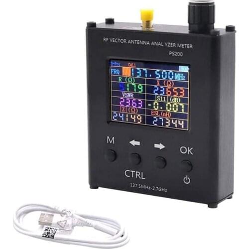 New 34.375MHz-2.7GHZ UV RF Vector Impedance ANT SWR Antenna Analyzer N1201SA