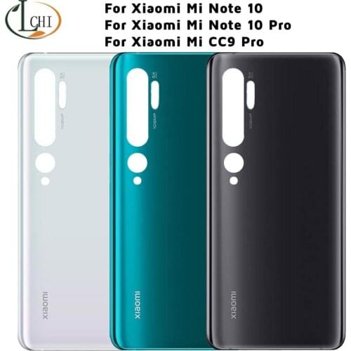 New Glass for Xiaomi Mi Note 10 Pro Battery Cover Rear Glass Door Housing for Xiaomi Mi Note 10 Mi CC9 Pro Back Battery Cover