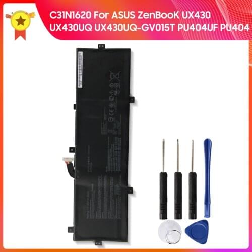 Original Replacement Battery C31N1620 for ASUS ZenBooK UX430 UX430UQ UX430UQ-GV015T PU404UF PU404 Computer Battery +tools