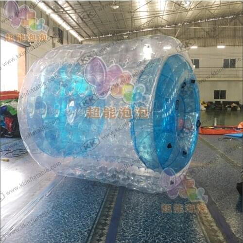 OEM Blue Clear Inflatable Zorb Water Roller Ball For Swimming Pool
