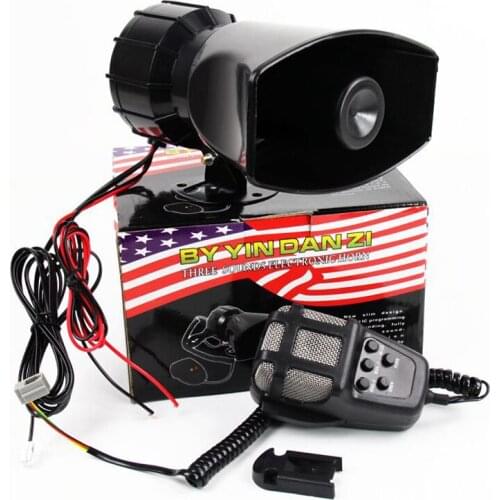 12v 100W 5 Tone Motorcycle Car Truck Siren Alarm Scooter loudspeaker Police Fire Ambulance Air horn Speaker Siren warning Alarm