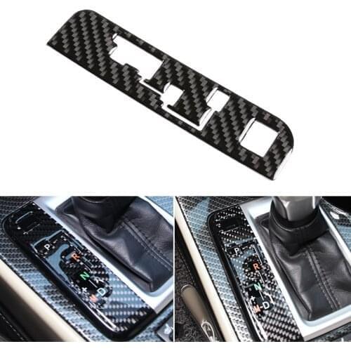Carbon Fiber Car Styling Center Control Gear Shift Panel Side Button Frame Cover Trim For Toyota Highlander 2015 2016 2017 2018