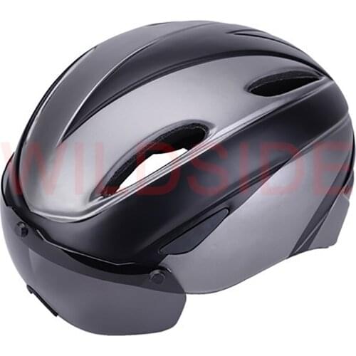 Ultralight Cycling Safety Helmet Removable Magnetic Suction Goggles Helmet Bicycle Helmet Mountain Bike Riding Helmet Equipment