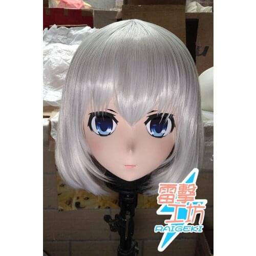 X-KM139)Quality Handmade Female/Girl Resin Japanese Cartoon Character Animego Cosplay Kigurumi Mask Crossdresser