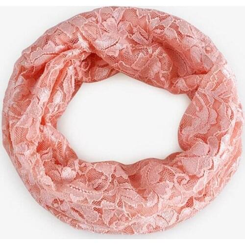 Womens Hollow Jacquard Breathable Covering Face Cycling Sunscreen Silk Scarf Summer Lace Fake Collar Neck Guard Snood Bib P84