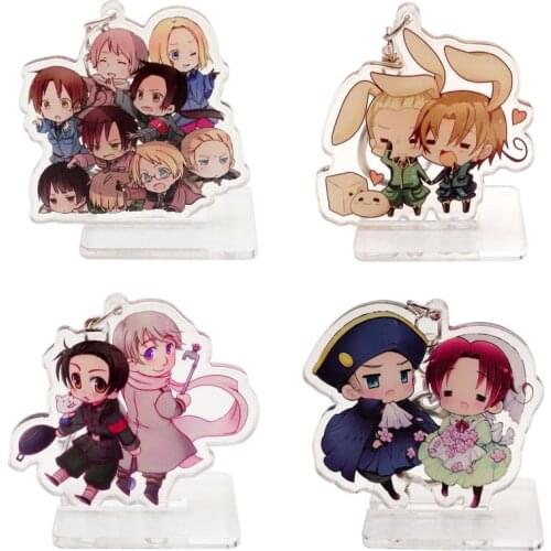 1pc Anime Cartoon Hetalia: Axis Powers Two-sided Printed Ivan Braginsky Acrylic Pendant Keychain Stand Figure Keyring Decor Gift