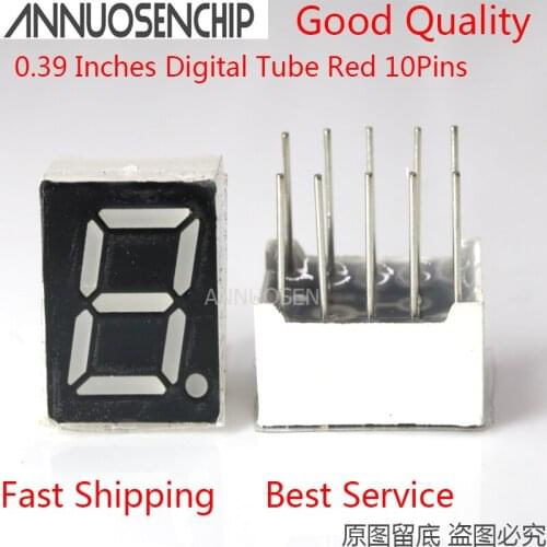 50PCS 0.39 inches Red 3191BS 3191AS 1 Ways 10Pins Common Anode Cathode Single Digital Tube LED Display Modules
