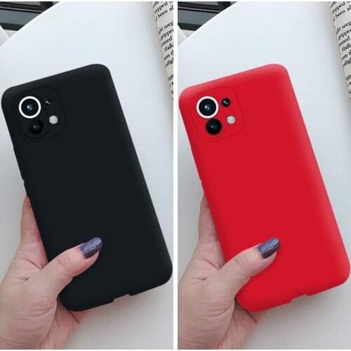 For Xiaomi Mi 11 Case Soft Back Matte Soft TPU Shockproof Silicone Phone Case luxury Cover for Xiaomi 11 Mi11 Mi 11 Cases Coque