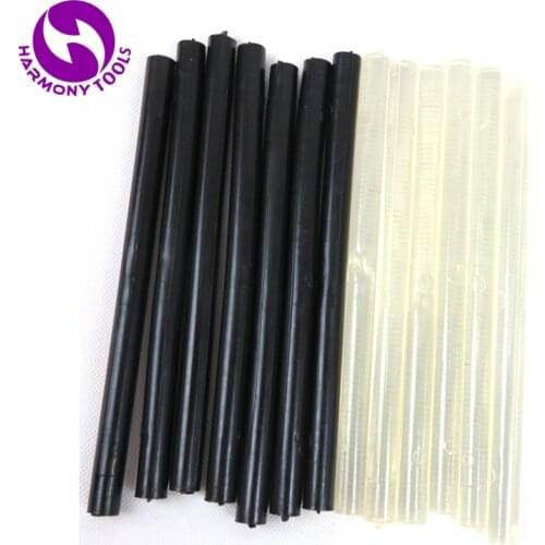 Black, Transparent ) 20 Pieces 11mm x 180mm 100% Italian Keratin Hot Melt Glue Sticks for Pre Bonded Tip Hair Extensions