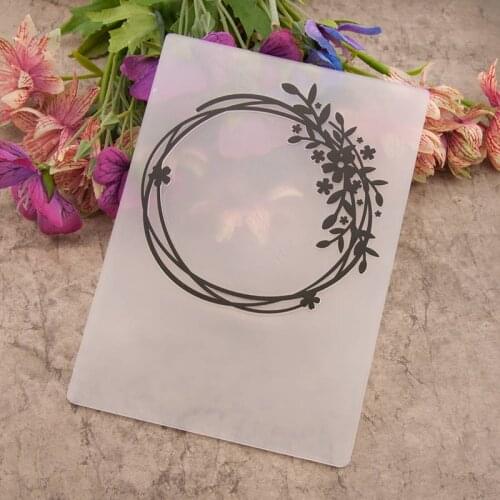 Flower Embossing folders Watering Plastic Embossing Folder For Scrapbooking DIY Paper Craft/Card Making Decoration