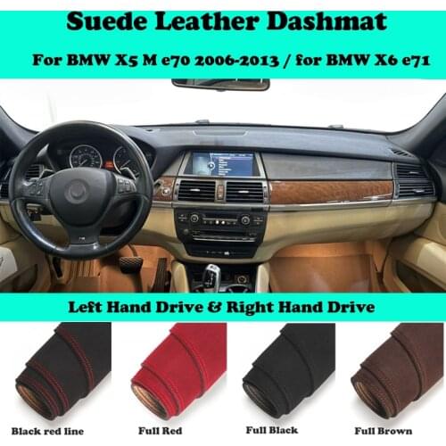 For BMW X5 M e70 2006-2013 / for BMW X6 e71 2008-2014 Suede Leather Dashmat Dashboard Cover Pad Dash Mat Car-Styling Carpet