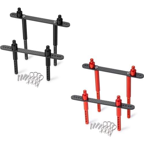 For 1/10 RC Crawler Car Axial Scx10 II 90046 90047 RC Car Metal Carbon Fiber Front Rear Car Shell Column Body Post