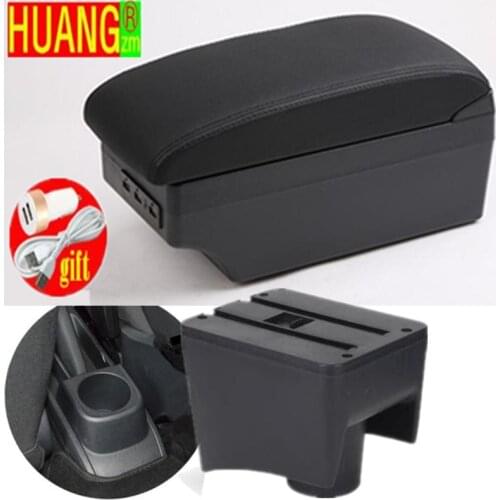 For Volkswagen POLO Armrest 2010-2018 217 2016 2015 2014 2013 new For VW POLO Mk5 6R Vento Car Armrest Center Storage box USB