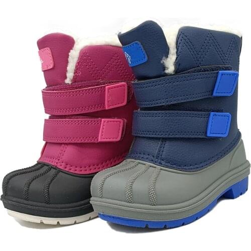 Super quality Fashion Boots waterproof cotton-padded winter warm Leather children Snow BOOT, Kid Boy shoes