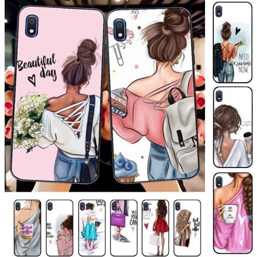Fashion coffee Women Girls Phone Case for Samsung A51 01 50 71 21S 70 31 40 30 10 20 S E 11 91 A7 A8 2018