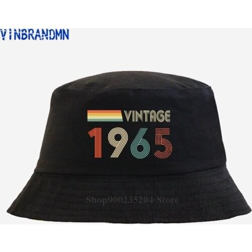 Retro 1965 Bucket hat men Birthday Fathers day gift summer hat Vintage Born in 1965 Classic 1965 Birth Year casual Fishing hat