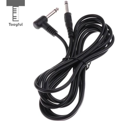 Tooyful Male to Male 6.35mm Jack Straight Plug Musical Instrument Patch Cable