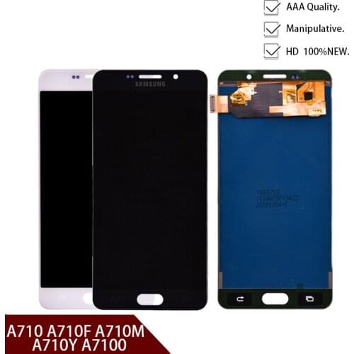 High Quality A7 2016 Display For Samsung Galaxy A7 2016 A710 A710F A710M A700K A7100 LCD Display Touch Screen Digitizer Assembly