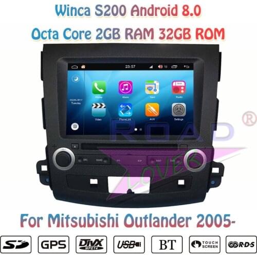 Winca S200 Android 8.0 Car PC DVD Player Radio For Mistubishi Outlander 2006 2007 2008 2009 2010 2011 2012 Stereo GPS Navigation