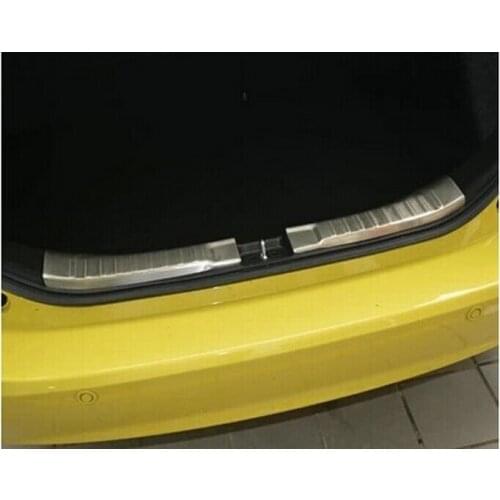 Yimaautotrims Accessories Fit For Honda FIT JAZZ 2014 - 2019 Tailgate Rear Bumper Door Sill Bumper Plate Protective Cover Kit