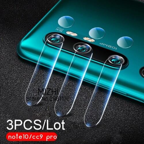 3pcs Camera Glass for Xiaomi Mi Note 10 Tempered Glass Camera Protector Lens Film for Xiaomi Mi CC9 Pro Note10 Pro Global Glass