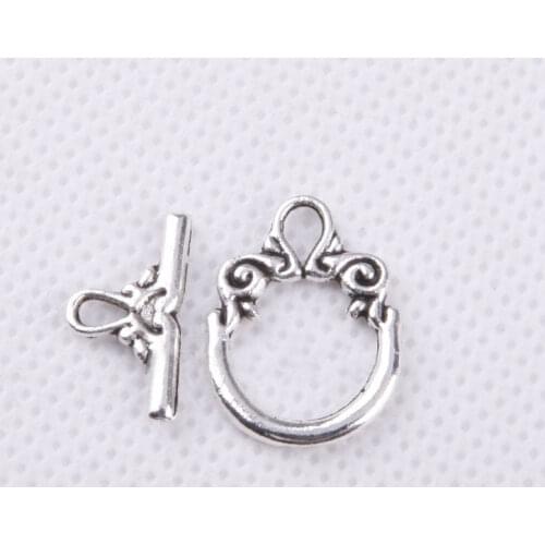 30 Sets Tibetan Silver Toggle Clasps for Jewelry Making Antique Gold Copper Toggle Jewelry Clasps DIY Bracelet Necklace Findings