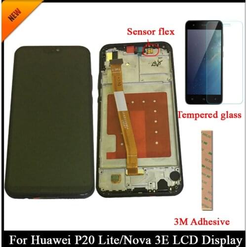Tested Grade AAA 5.48' For HUAWEI P20 Lite LCD Display For Huawei P20 Lite Nova 3E LCD Screen Display Touch Digitizer Assembly
