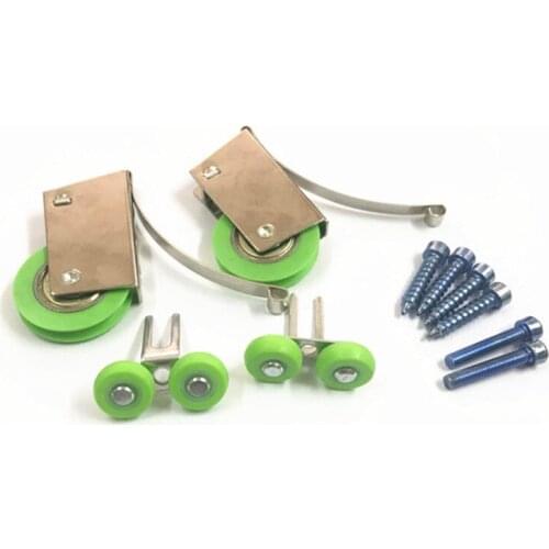 1sets Sliding door wheel cabinet wardrobe door hanging pulley convex lower wheel roller concave wheel accessories hardware
