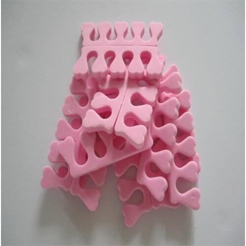 20pcs (10pairs) Pink Color Toe Separator Heart Soft Form Finger Foot Sponge Soft Gel UV Nail Art Salon Manicure Pedicure Tools