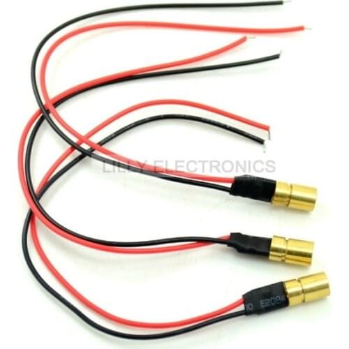 3 pieces Mini Dot Infrared IR Laser Diode Module 780nm 3mw w/ Driver-in 6x10mm DIY Lab High Quality