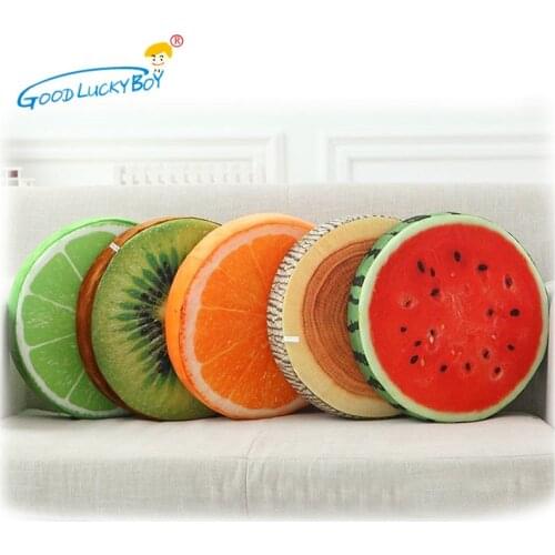 40cm Creative 3D Simulation Fruit Pillow Soft Plush Toy Office Chair Sofa Cushion Washable Cute Doll Birthday Gift For Girl