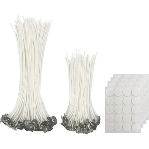 50PCs/Set Candle Wicks Smokeless Wax Pure Cotton Core DIY Candle Making Pre-waxed Wicks For Party Supplies