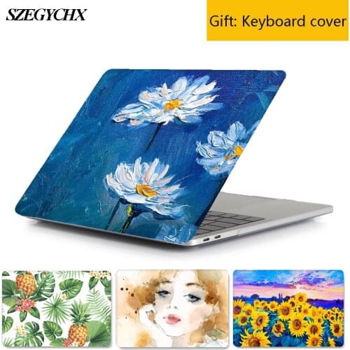 Shell Hard Laptop Case For MacBook Air Pro Retina 11 12 13 15 13.3 inch New Touch Bar For macbook New Air 13 A1932 2018 Cover