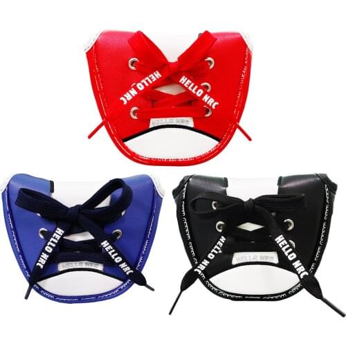 Magnetic Closure Mallet Putter Head Cover Headcovers Quality PU Leather Waterproof for 2 Ball Putter