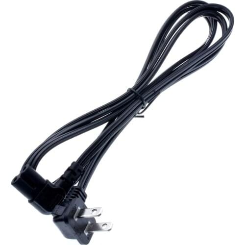 Figure 8 C7 US 2PIN Mains power lead cable 6ft right angled 90 degree for samsung Philips Sony LED TV Free shipment