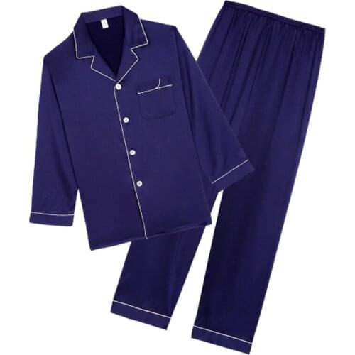 Long Sleeve Trousers 2PCS Couple Pajamas Set Plus Size M-3XL Loose Sleepwear Casual With Pocket Homewear Spring Autumn Nightwear