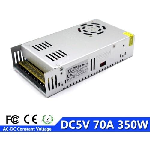 Switching Power Supply DC 5V 70A 350W Driver transformer AC110 220V to DC5V SMPS for led display Screen electronic panel light