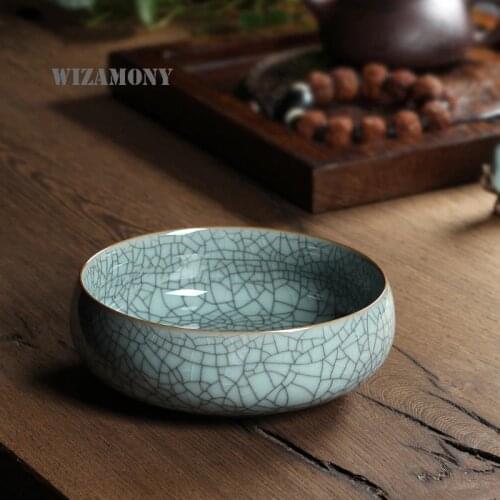 Four Colors Chinese Large Capacity 620ml Eco-Friendly Crackle Glaze Tea Wash Chinese Longquan Celadon Teacup teapot Low Price