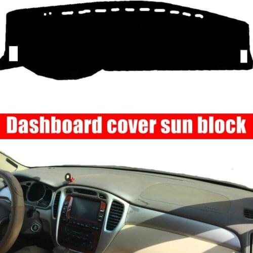 Car Dashboard Cover Dash Mat For Toyota Highlander 1st Gen XU20 2001 2002 2003 2004 2005 2006 2007 Auto Sun Shade Mat Pad Carpet