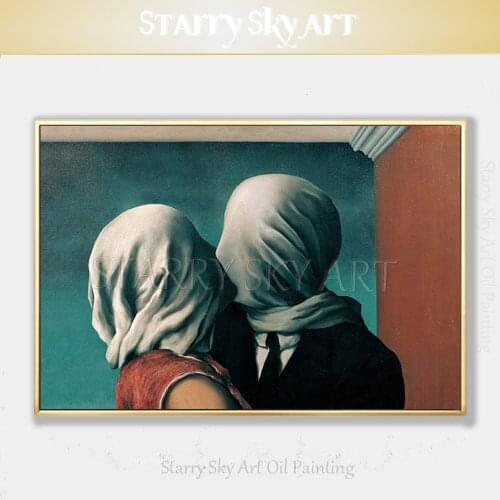 New Arrivals Hand-painted High Quality Kissing Lover Figure Oil Painting on Canvas Abstract Impressionist Lover Figure Painting