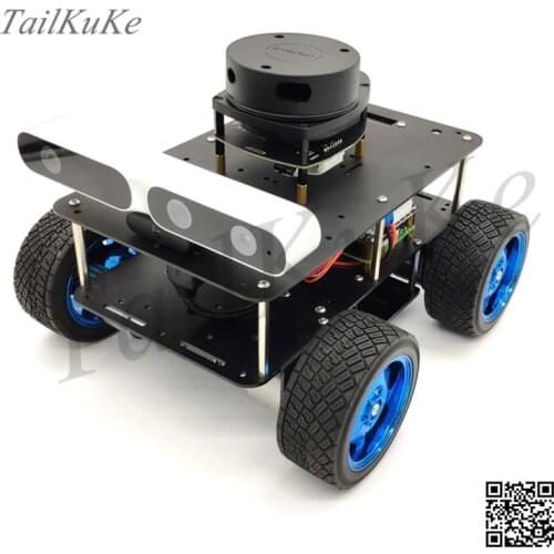 ROS Robot Four-wheel Differential Intelligent Car 4WD Navigation 4B Lidar