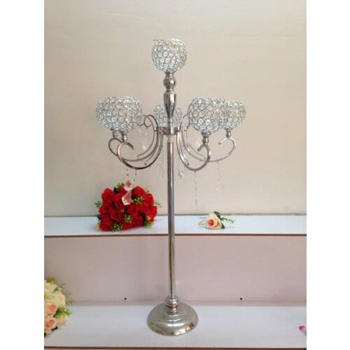 8pcs Luxury Wedding candelabrum,Banquet candelabra,Wedding centerpiece Props,Party Table Centerpiece Height of 105cm