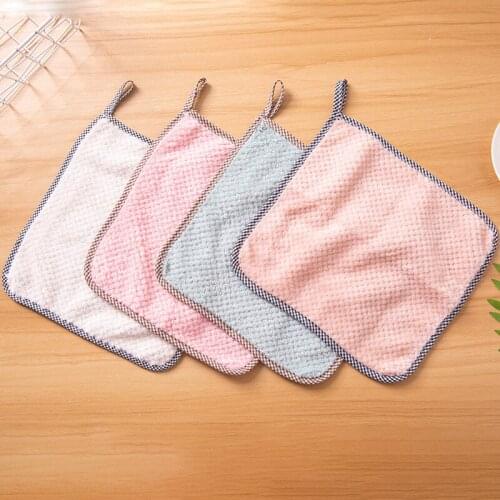 Home Microfiber Cleaning Cloth Towels Kitchen Absorbent Thicker Cloth Cleaning Micro Fiber Wipe Furniture Table Kitchen Towel