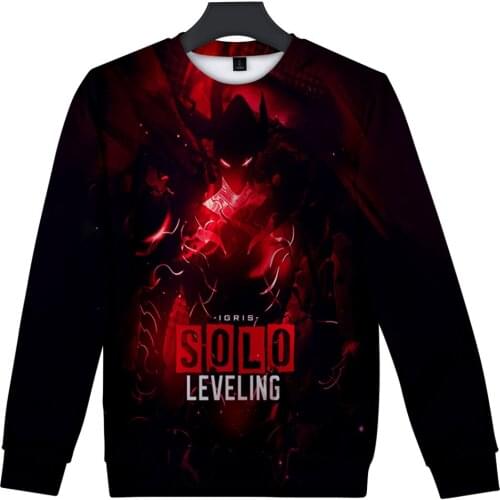 2021 Solo Leveling 3D O-neck Sweatshirt Hoody Fashion Long Sleeve Sweatshirts Streetwear High-quality Casual Clothes